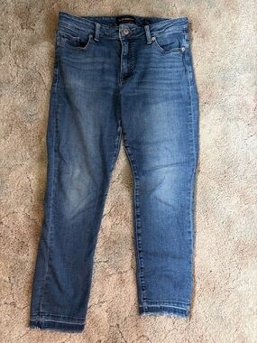 Lucky Brand Medium Blue Cropped Skinny Jeans
